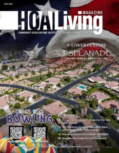 Cover of july issue of HOA magazine
