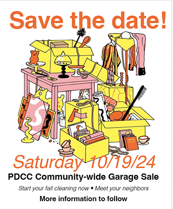 Community garage sale flyer